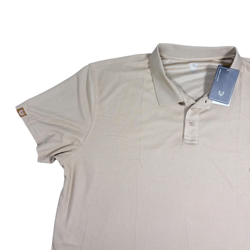 Urban Outdoor Men Khaki Short Sleeve Polo Shirt G31602-Men‎ 3XL NWT